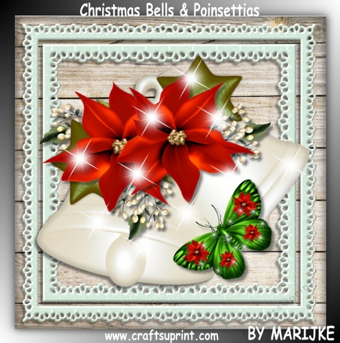 Christmas Bells & Poinsettias