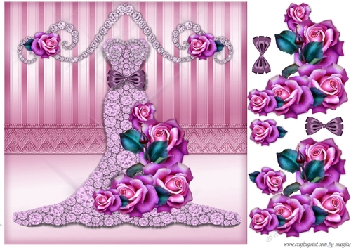 Ball Gown & Roses