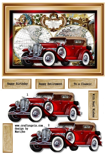 Male Card Vintage Car 2