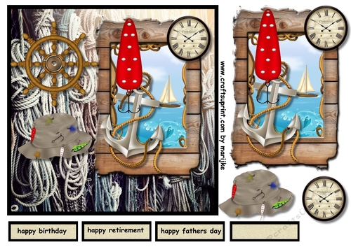 Male Card Gone Fishing 4