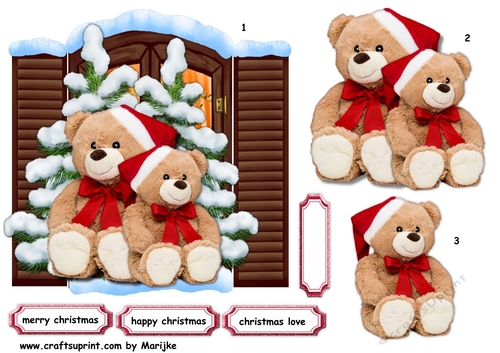 Cute Christmas  Teddies
