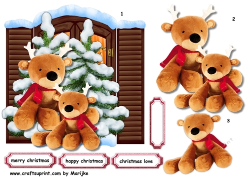 Cute Christmas  Teddies 3
