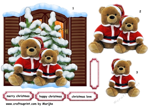 Cute Christmas  Teddies 4
