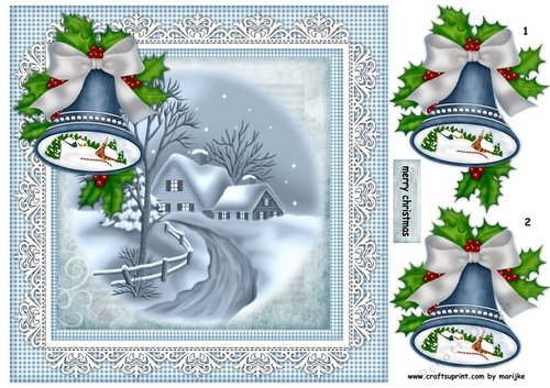 Christmas  Winter view with bells