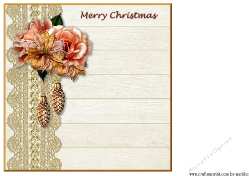 Classic Christmas Roses & Poinsettias  INSERT