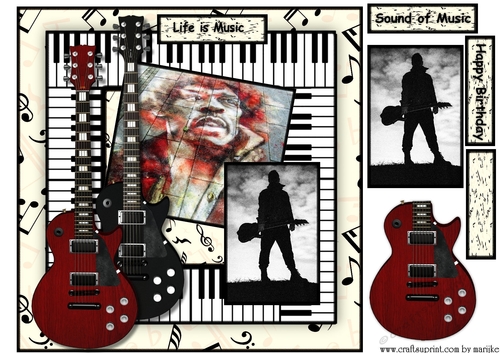 Male card  Life is music