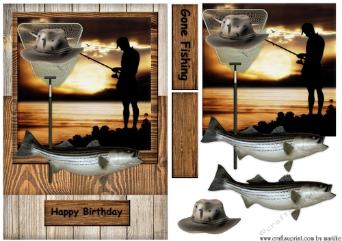 Male Card Gone Fishing 3