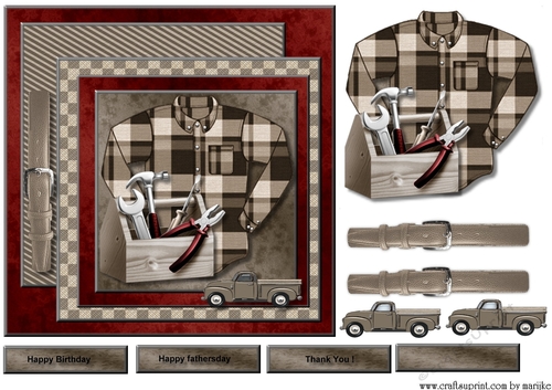 Male card Shirt & Tools