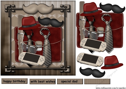 male card Special Dad  2