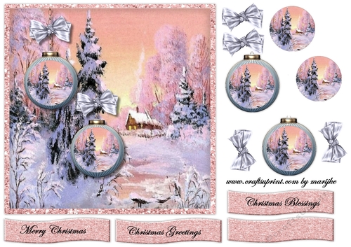 Classic Christmas Baubles 4 