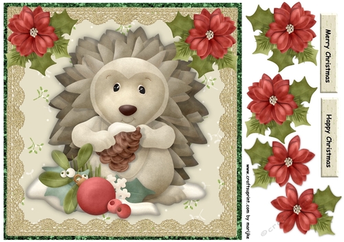 Christmas Animals Hedgehog