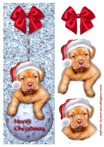 Large Dl Christmas Puppy