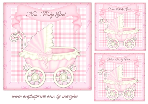 New baby Girl Topper