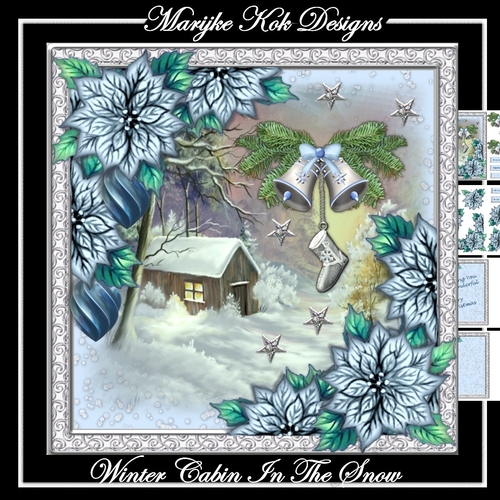 Winter Cabin In The Snow Mini Kit Christmas