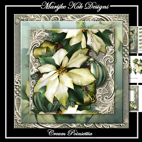 Cream Poinsettia Mini Kit