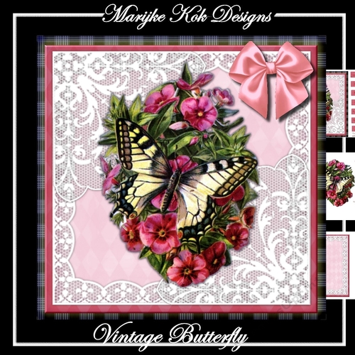 Vintage Butterfly & Bow MiniKit