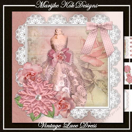 Vintage lace Dress Mini Kit