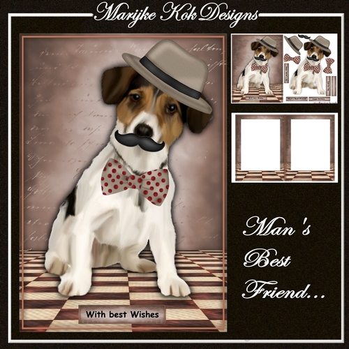 Male card mans best Friend Mini Kit