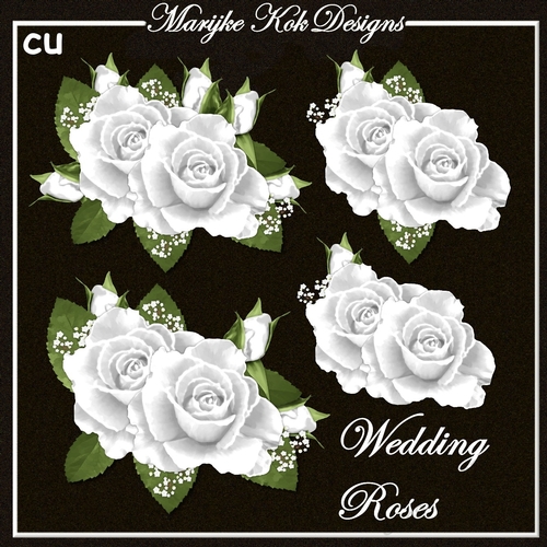 CU Wedding Roses