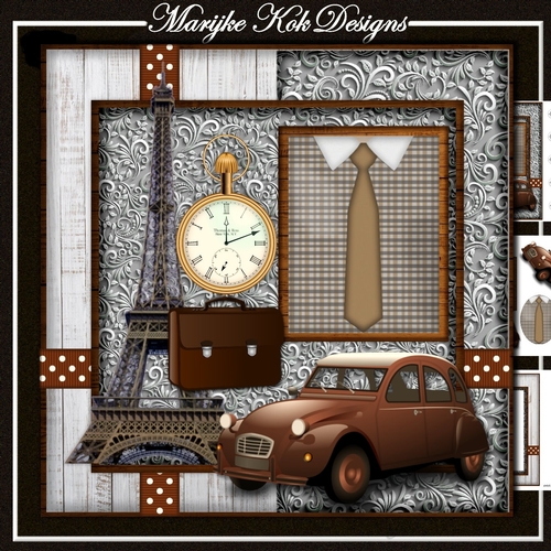 Male Card Paris Mini KIt