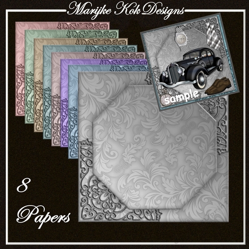 Octagon backing papers