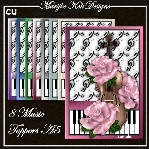CU 8 Music Piano Toppers