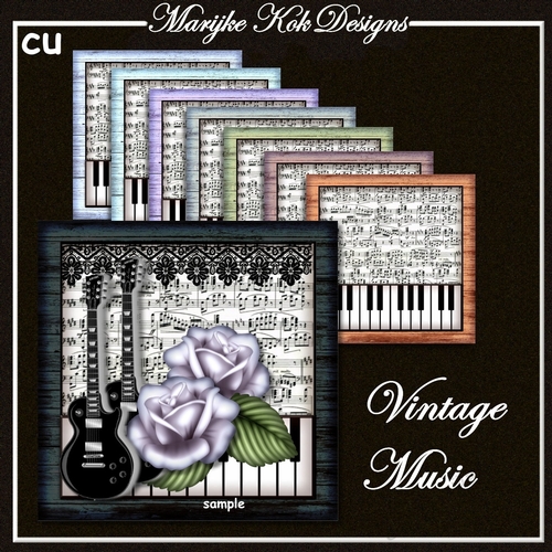 CU Vintage Music Toppers