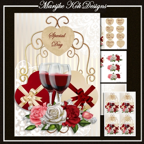 Hearts & Roses Mini Kit + Bonus Toppers