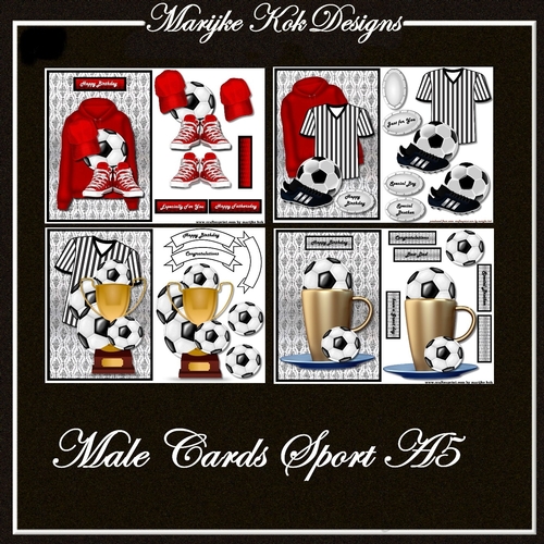  4 Male cards Sport 