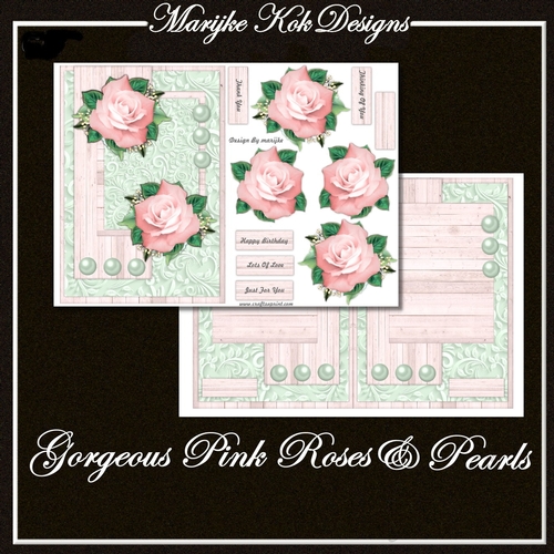Gorgeous Pink Roses & Pearls Mini Kit