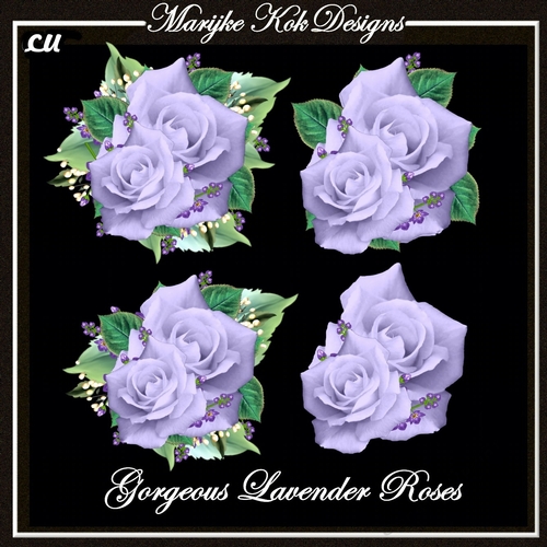 CU Vignette Gorgeous Lavender Roses