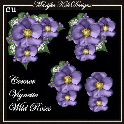 CU Corner Vignette Wild Roses