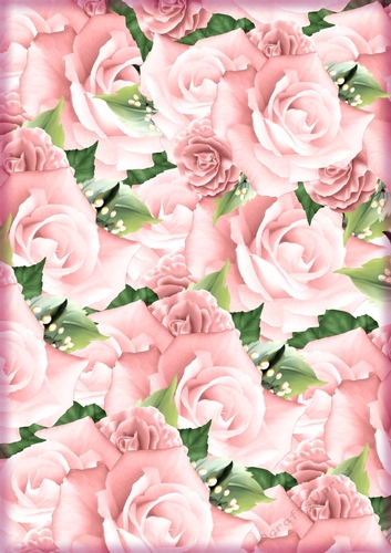 A4 Background Pink Pastel Roses