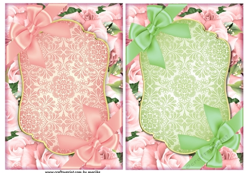 Roses Beauty 3 Card toppers