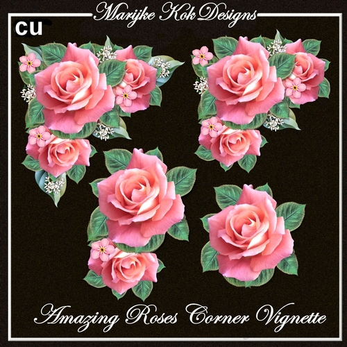 CU Amazing Roses Corner VIgnette