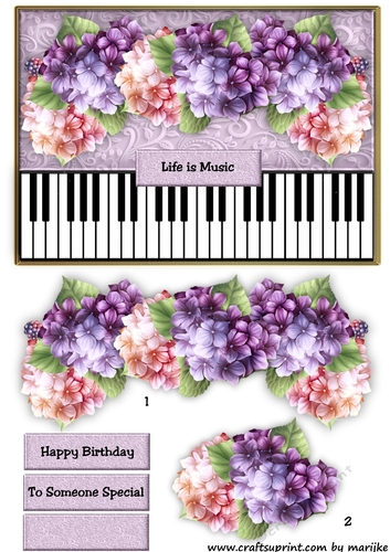 Elegant Piano Card