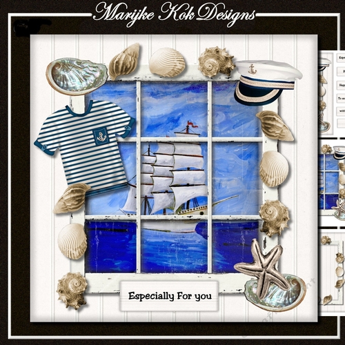Seaview Window  Male Card Mini Kit