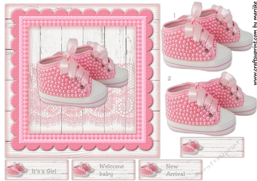 Baby Girl Shoes Quick Card