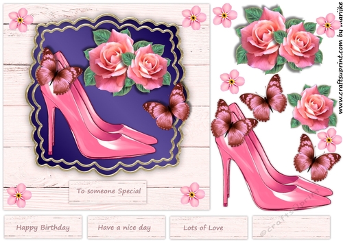 Pink Shoes & Roses