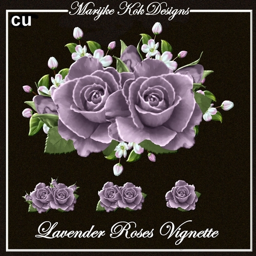 CU Vignette lavender Roses