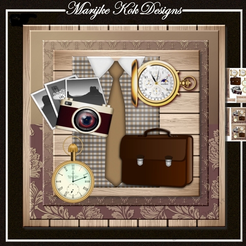Male Card Birthday Time Mini kit