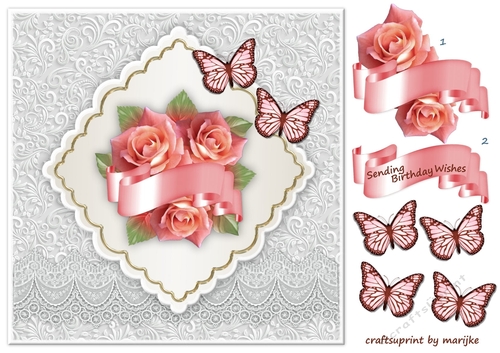 Roses, Butterflies & Lace