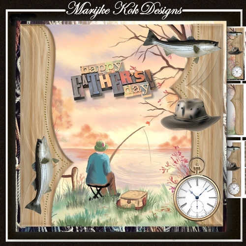 Male Card Gone Fishing Mini Kit