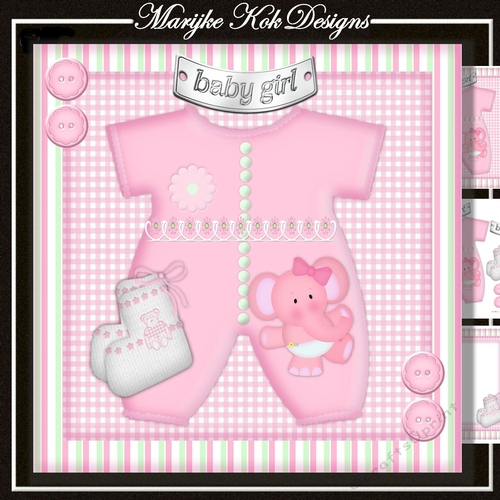New baby Girl  Onesie Mini Kit