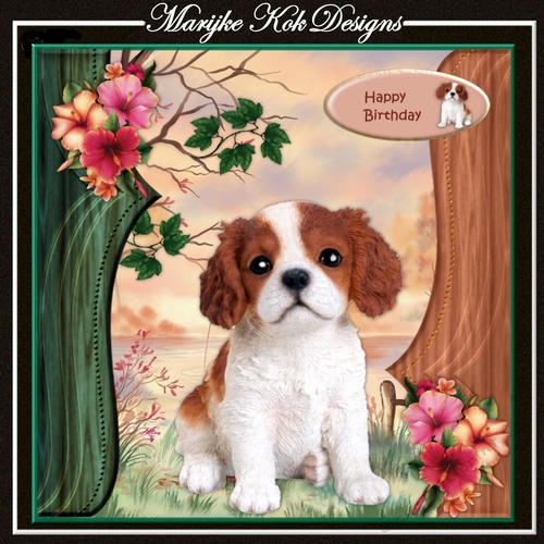 Cute Kingcharles Spaniel Puppy Mini Kit