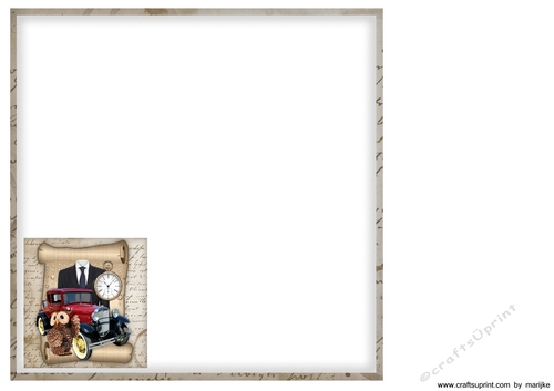 Insert male card Vintage Sroll  cup894289_936