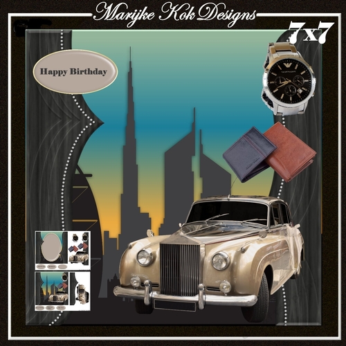 Male card Skyline  Mini Kit