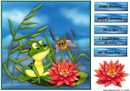 Oh,  Hoppy Day Card Topper 