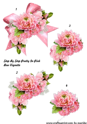 Step By Step Pretty In Pink Bow Vignette