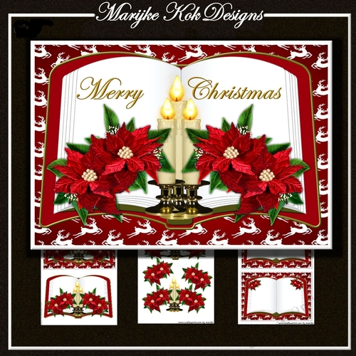 Christmas Book  3 candles Mini Kit